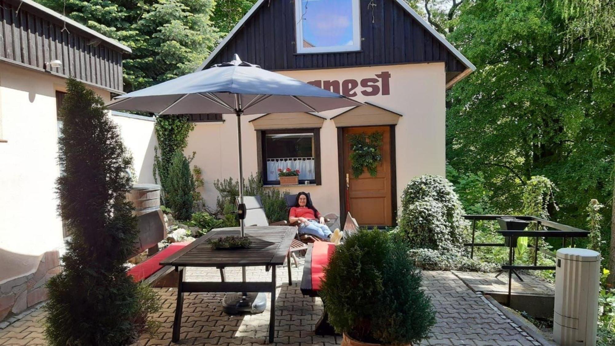Bergnest Bungalow Bad Gottleuba-Berggiesshuebel ภายนอก รูปภาพ